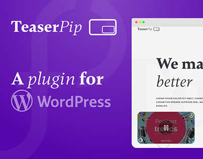 Teaser PIP - WordPress Plugin