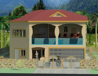 Built-in Pool House