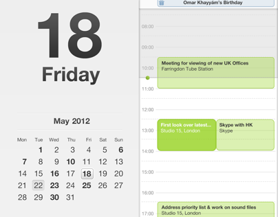 Divide iPad Calendar