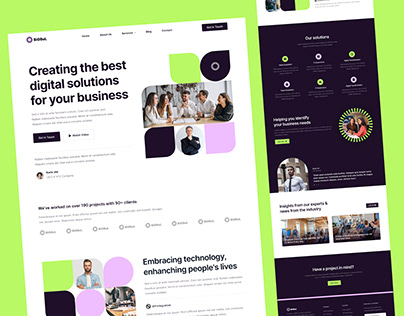 Corporate Agency Landing Page Design Template