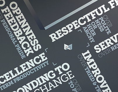 The Mx Group Corporate Values Wall