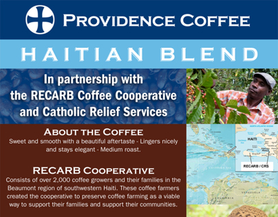 Providence Coffee Haitian Blend Flyer