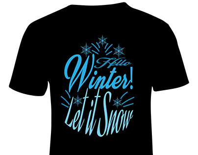 winter clothing typoghaphy Trending T shirt Design