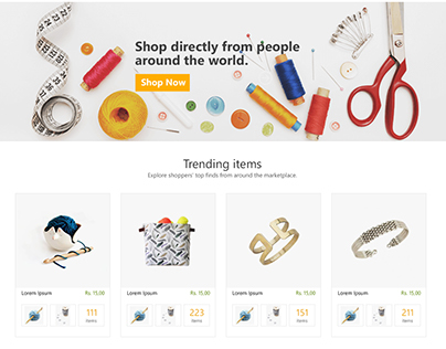 eCommerce Handicrafts - Website Design