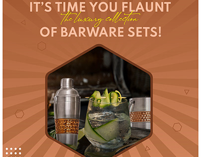 Flaunt the luxury collection of barware sets
