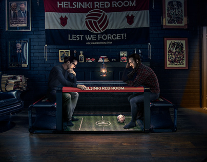 Subsoccer table football game in Helsinki Red Room