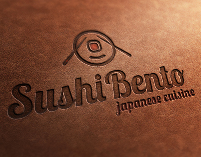 Sushi Bento Japanese Cuisine Logo Template
