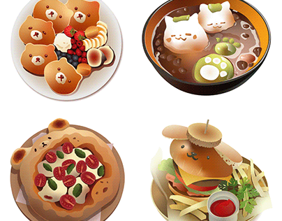 Cute food illustrations