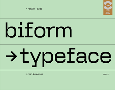 Biform Regular + Pixel Typeface