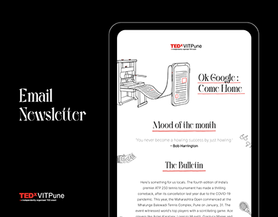 TEDxVITPune Digital Newsletter Design