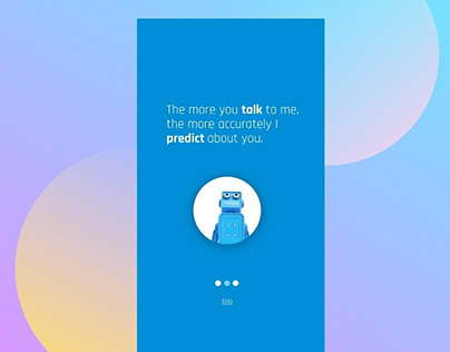 Mobile UI Design for Automate ChatBot.