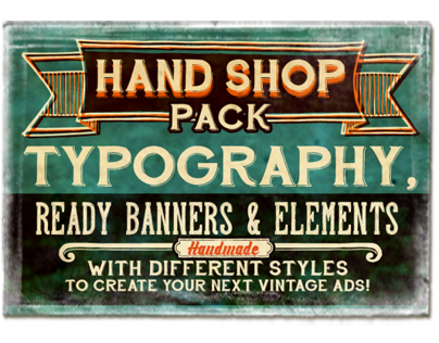 "Hand Shop Pack" fonts