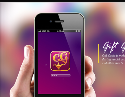 Gift Genie App Icon and Character Illustration