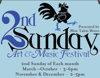 2nd Sundays Art and Music Festival Poster Designs