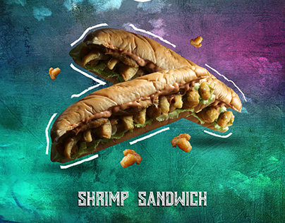 restaurant shrimp sandwich