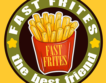 Logo for packaging of half-fried potatoes