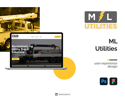 ML Utilities Website & Landing Page | UI/UX Design
