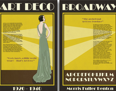 ART DECO | Typographic Poster Set