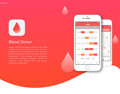 Mobile UI design - Blood Donor