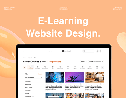Cart Crush - E-Learning Website UI/UX Design