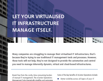 Self-managed, Virtualised IT Infrastructure