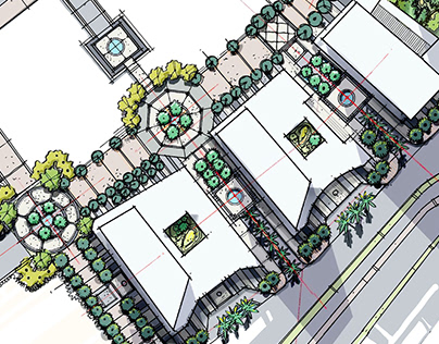 Maspero Towers Layout -Digital Sketch