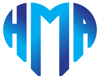 HMA heart shape logo design