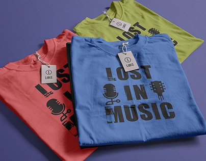 Music typography tshirt design