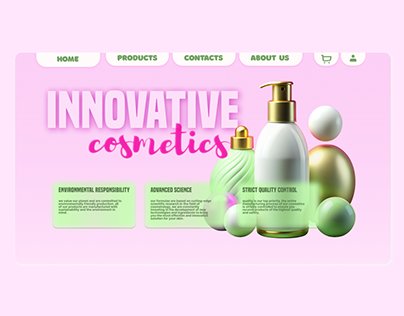 website for an online cosmetics store