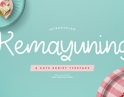 Kemayuning – A Cute Script Typeface