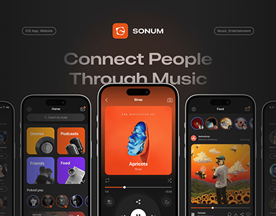Project thumbnail - Mobile App Design for Revolutionary Music App Sonum