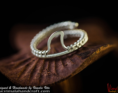 Shark Fin - Wire Woven Ring