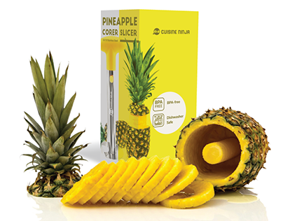 Cuisine Ninja Pineapple Slicer Package Design