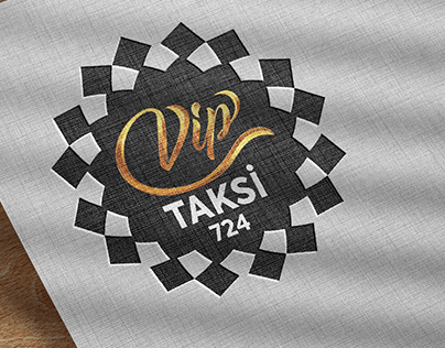 Vip Taksi Firması için logo çalışması
