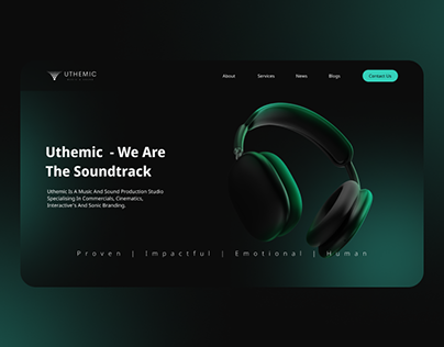 Uthemic - Music Production Studio Website Design