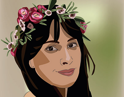 Girl in the flower crown