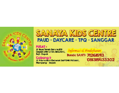 Sanaya Kids Centre x-banner