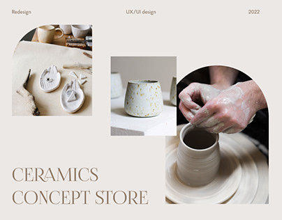 Redesign UI/UX for ceramics concept store