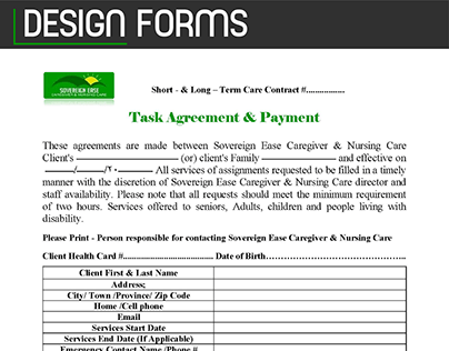 Design forms