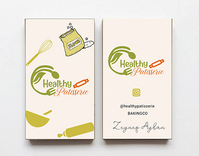 Healthy Patisserie business card