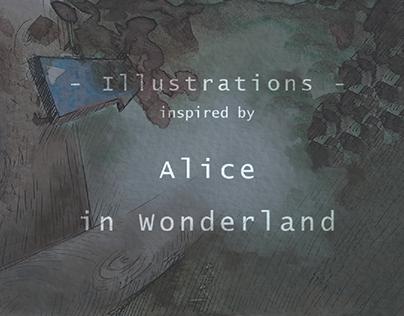 Illustrations inspired by Alice in Wonderland