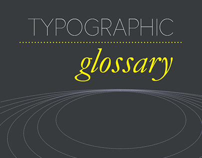 Typographic Glossary