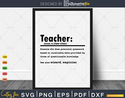 Funny Teacher Definition Graduation Gift For Teacher