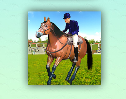 Horse jumping Game Icon