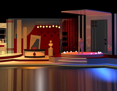 TV Studio Set Design.