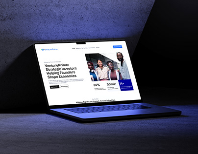 Venture Prime Website Design - UI/UX and Branding