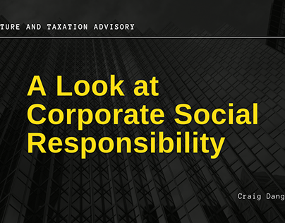A Look at Corporate Social Responsibility