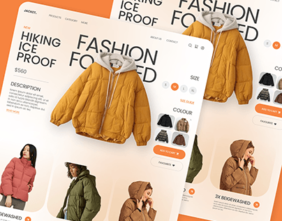Fashion & Clothing landing page