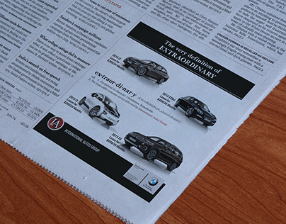 Car dealership newspaper ad