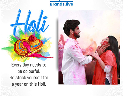 Holi wishes posters - Free Download on Brands.live